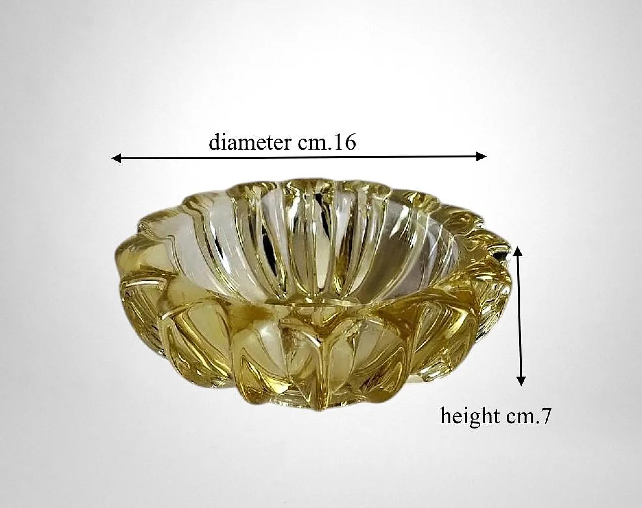 Art Deco molded glass bowl attributed to Pierre D'Avesn, 1930s 19