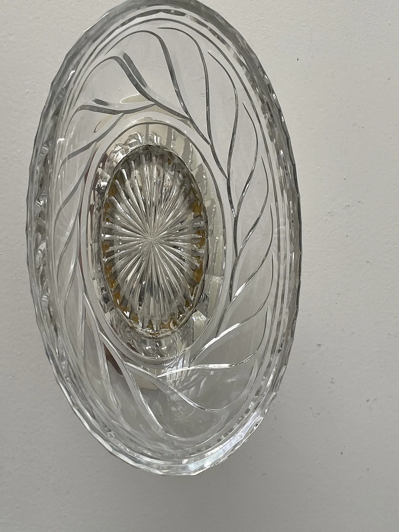 Centrotavola con delfini in argento 800 e cristallo, anni '70 11
