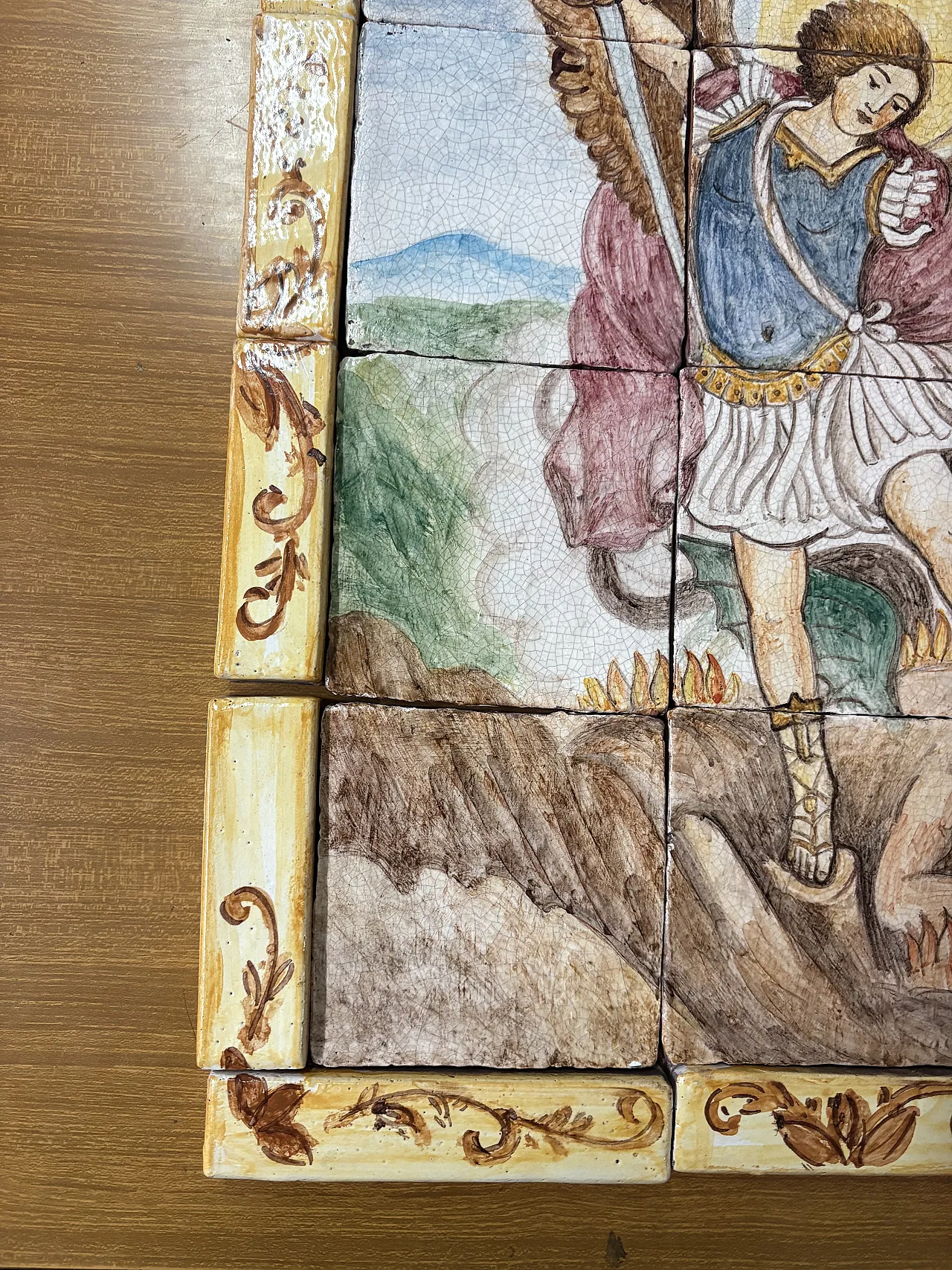 Tile painting of St. Michael the Archangel 3