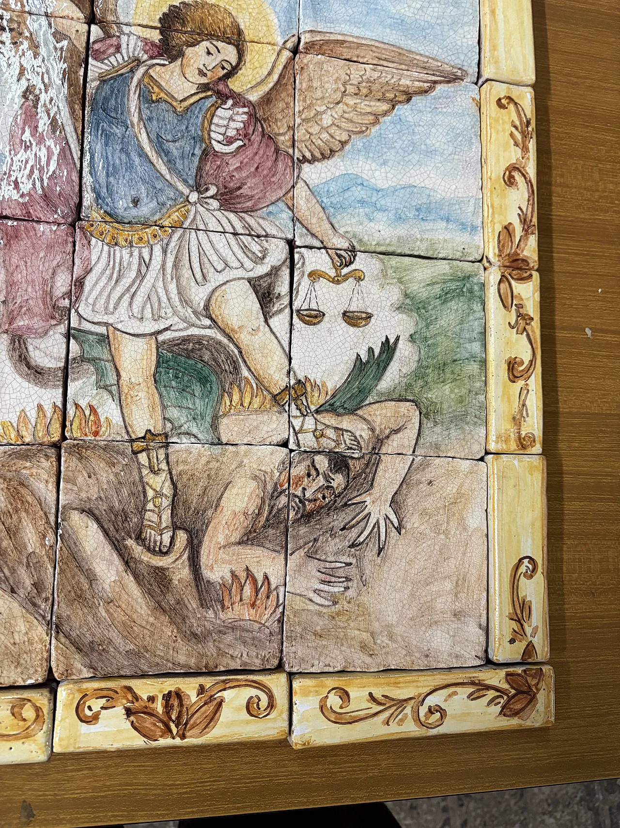 Tile painting of St. Michael the Archangel 4