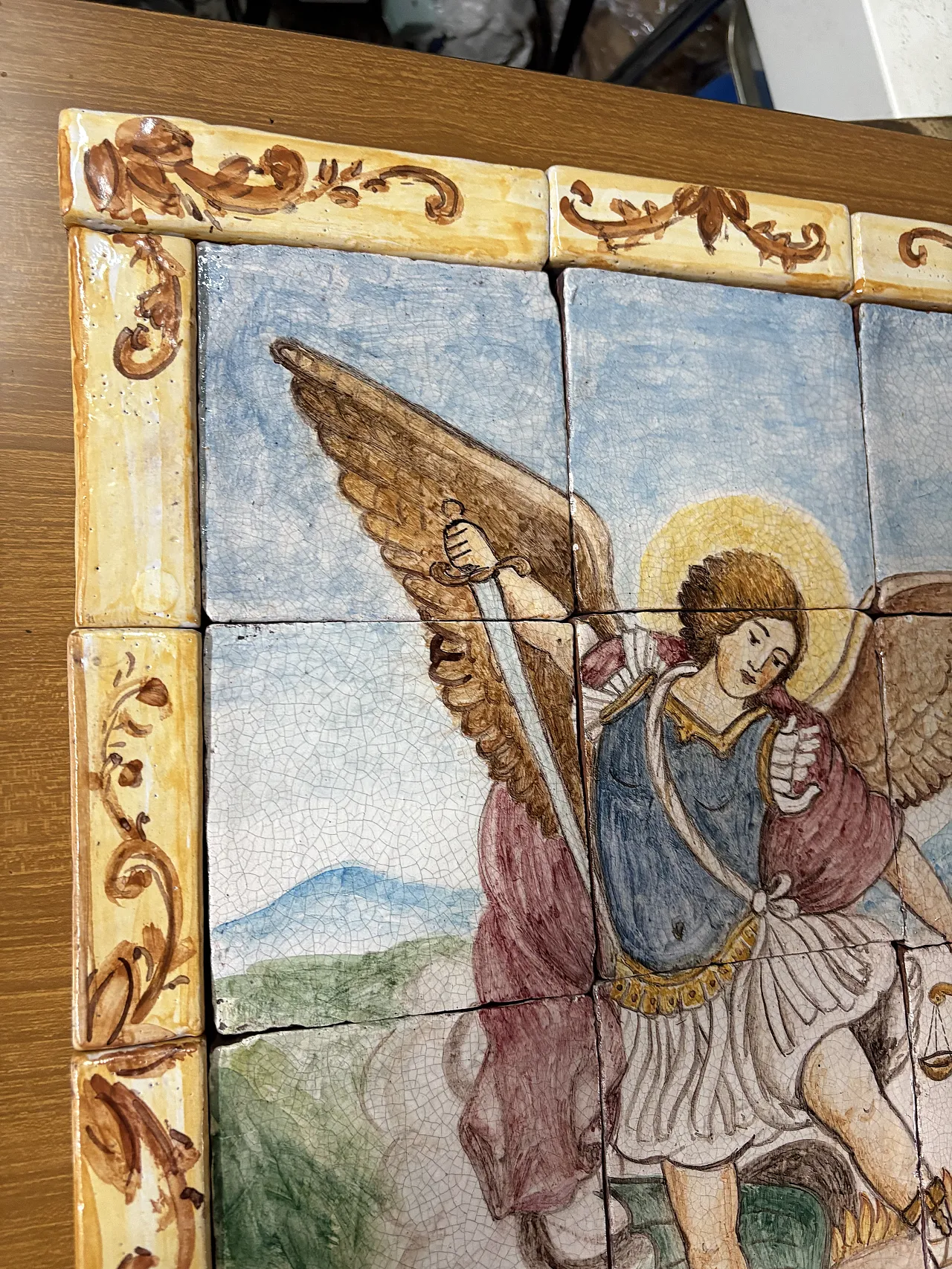Tile painting of St. Michael the Archangel 6