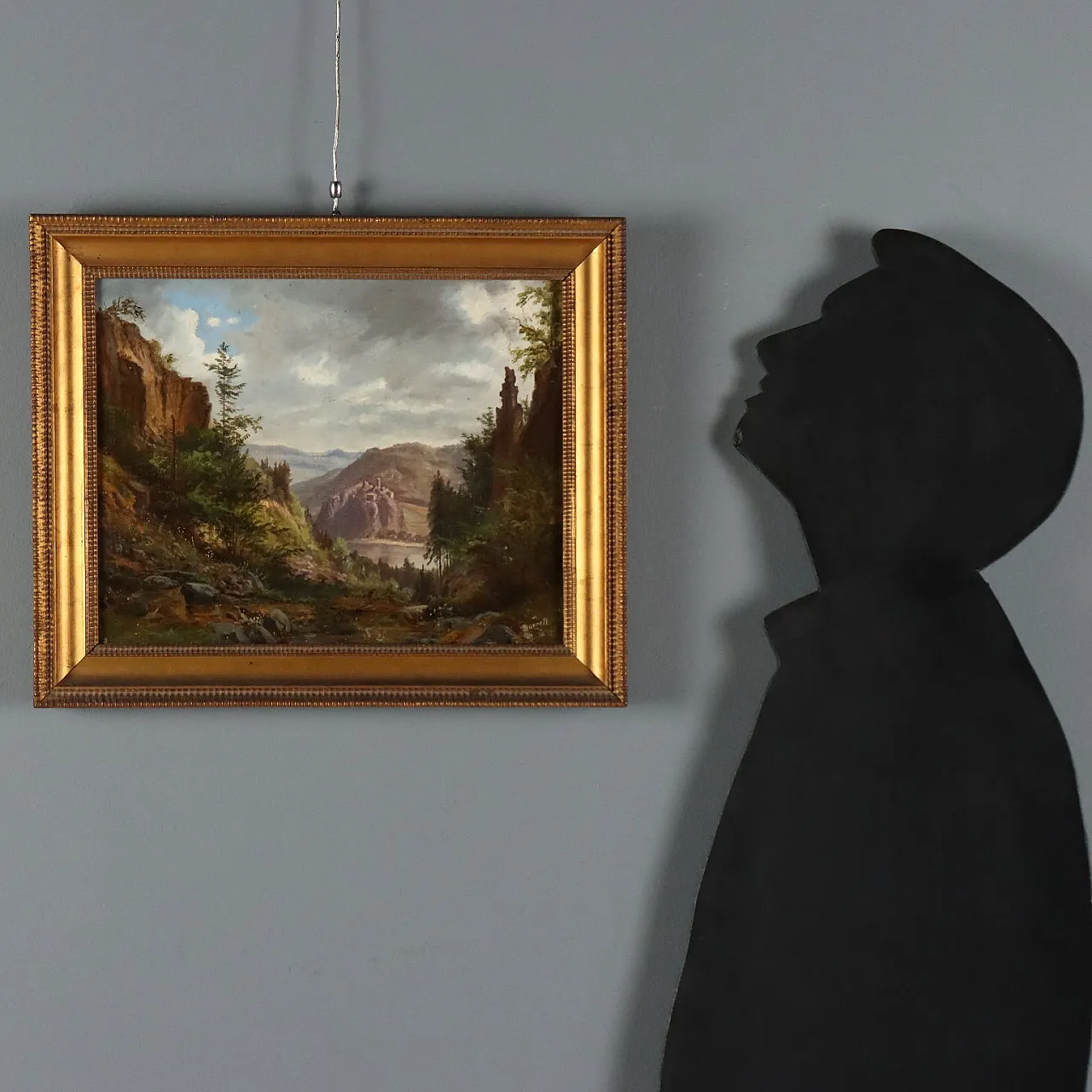 Painting by Ernst Gustav Doerell, oil on canvas, 19th century 2