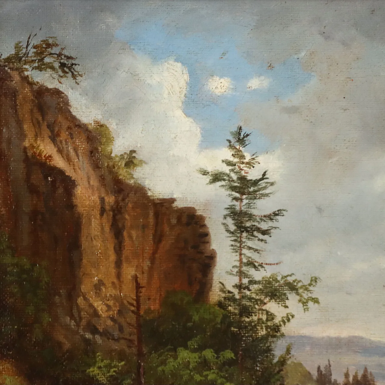 Painting by Ernst Gustav Doerell, oil on canvas, 19th century 4