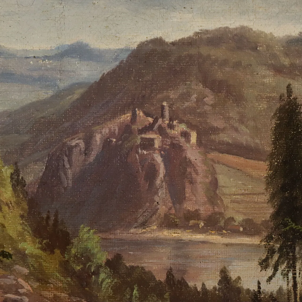 Painting by Ernst Gustav Doerell, oil on canvas, 19th century 5