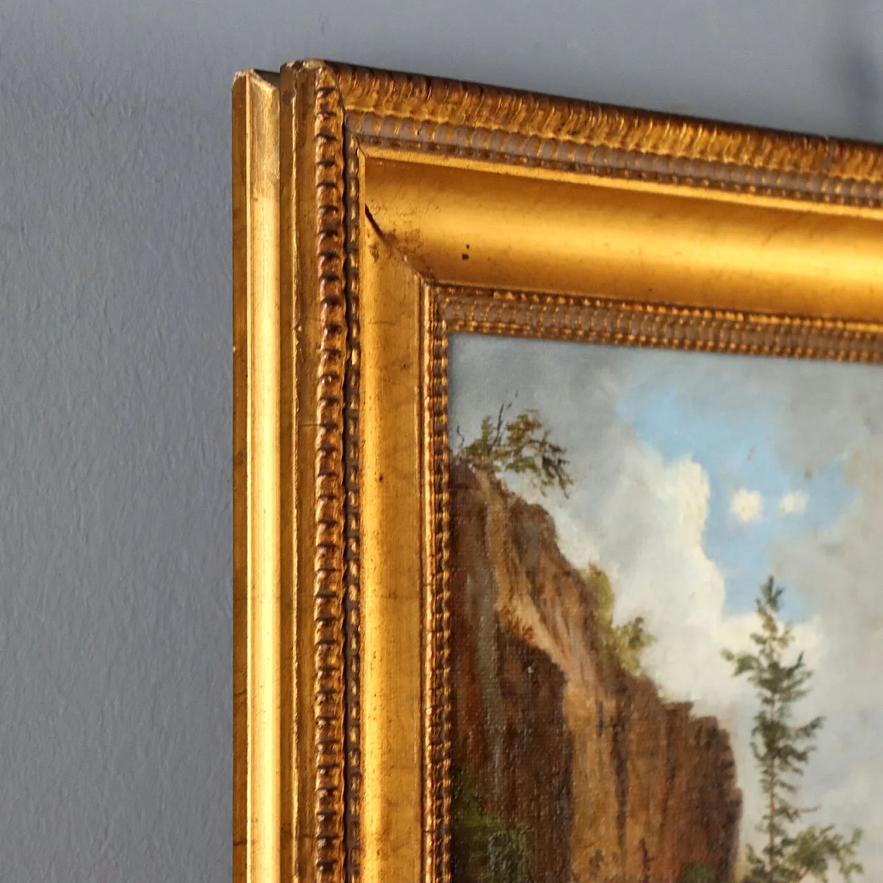 Painting by Ernst Gustav Doerell, oil on canvas, 19th century 8
