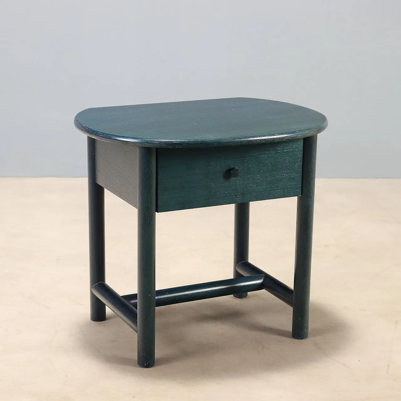 Comodino in legno di Roberti Rattan, anni '80 1