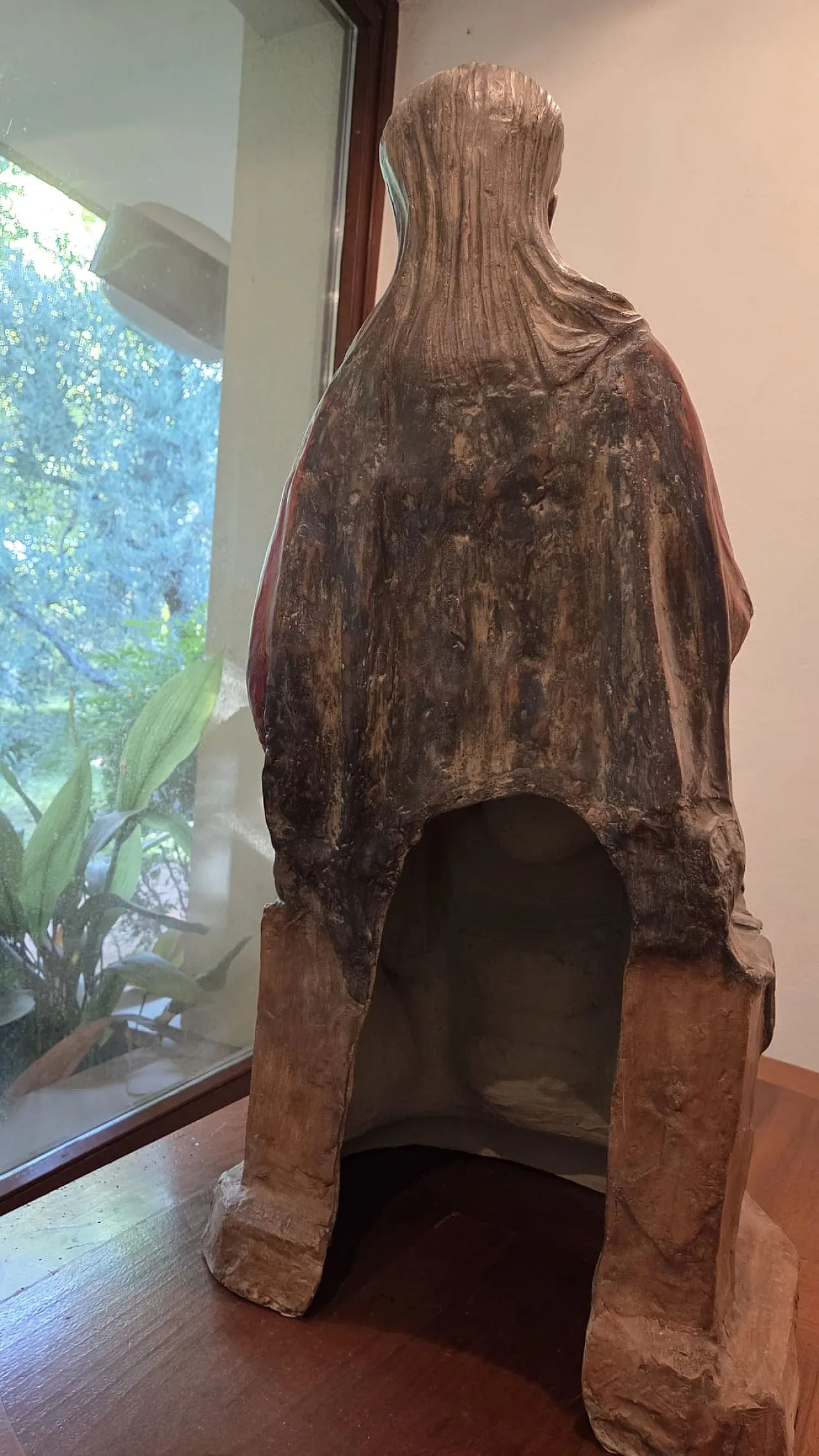 Madonna col Bambino in Trono in Terracotta Policroma, '900 1