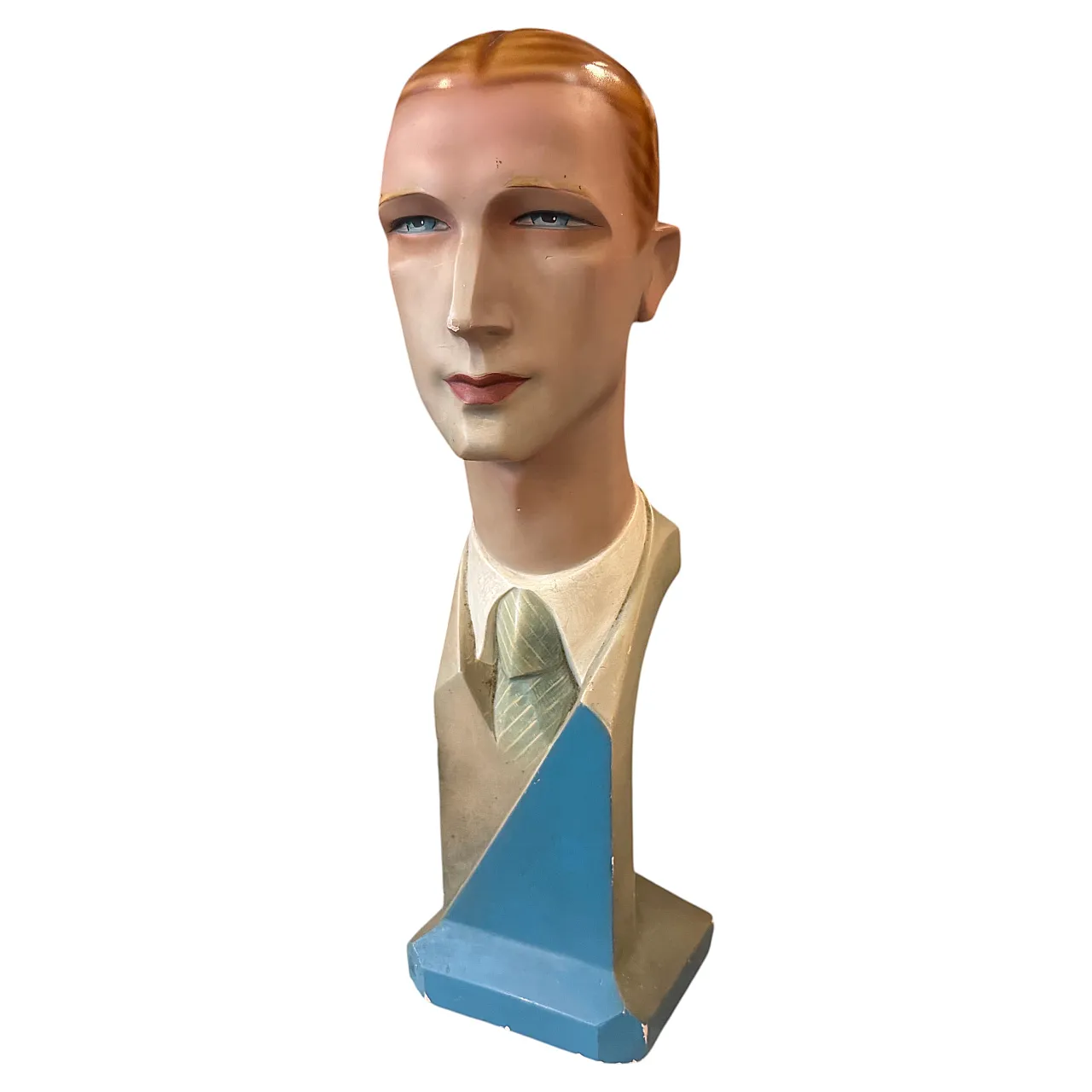 Mid-Century Modern plater bust of a man, 1950s 1