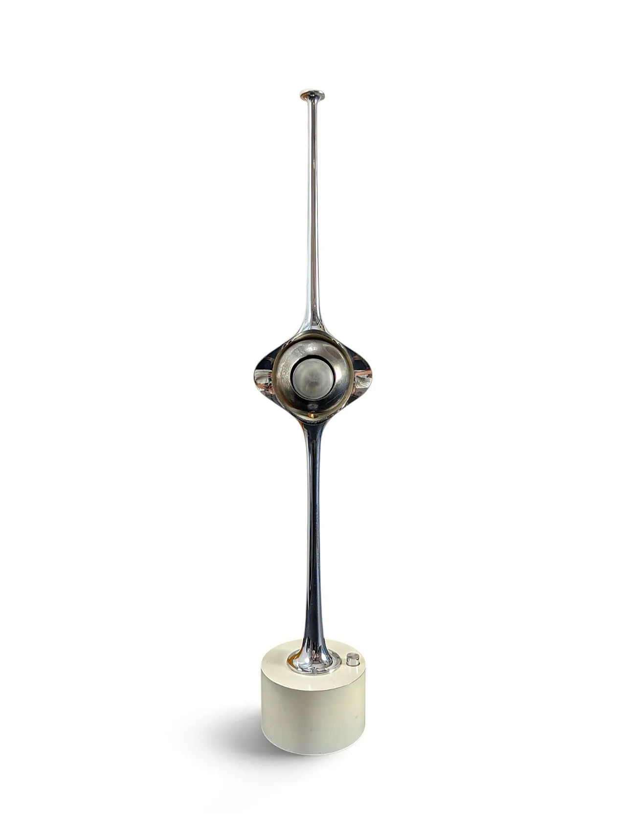 Cobra table lamp in chromed steel by Arredoluce from the 1960s 1