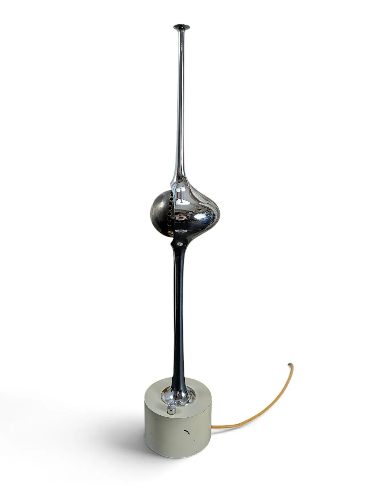 Cobra table lamp in chromed steel by Arredoluce from the 1960s 2