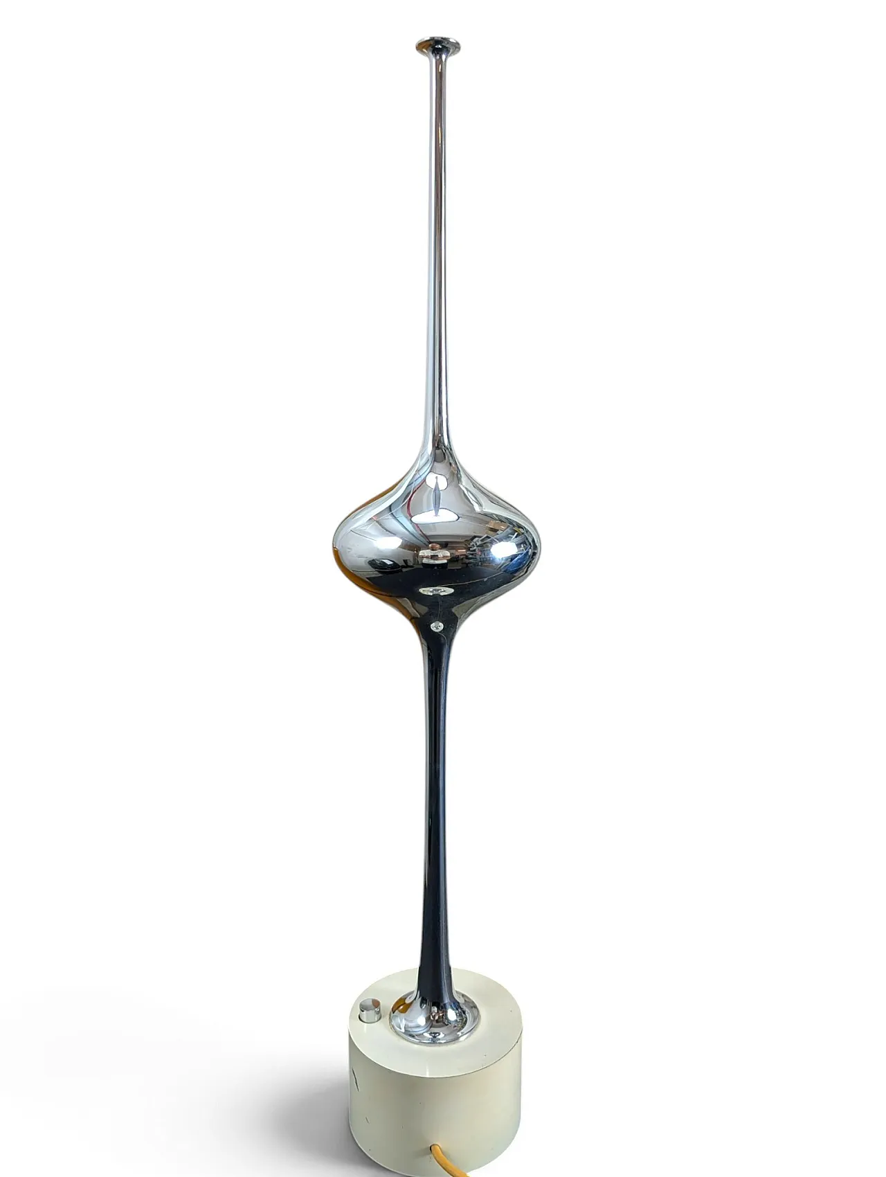Cobra table lamp in chromed steel by Arredoluce from the 1960s 3