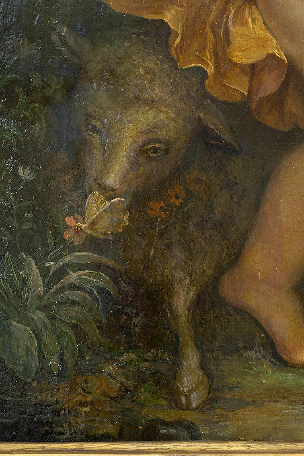 Putti, Neoclassical oil painting on panel, 18th century 3