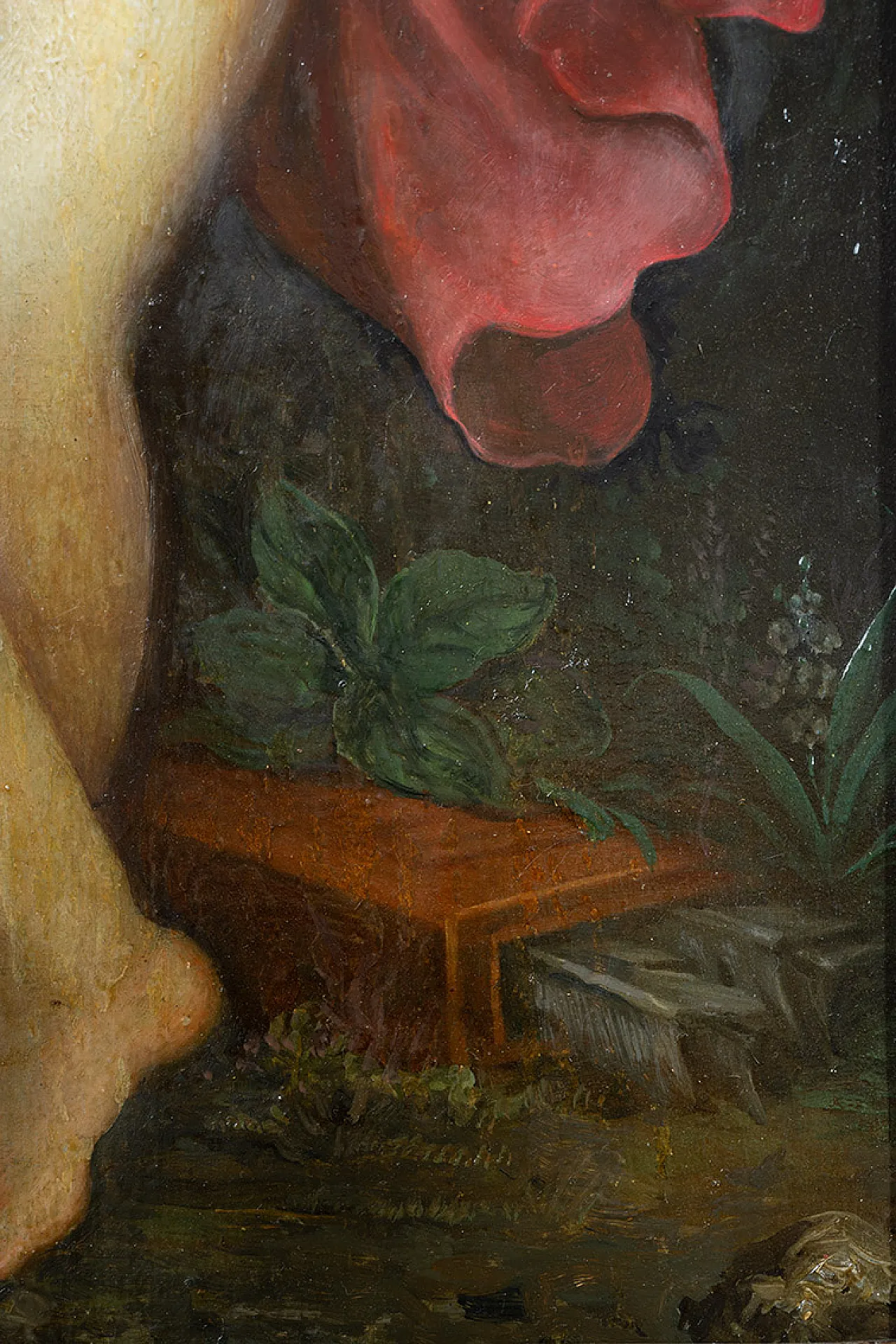 Putti, Neoclassical oil painting on panel, 18th century 4