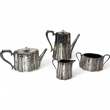 Martin Hall & Co. silver-plated tea and coffee service, 19th century