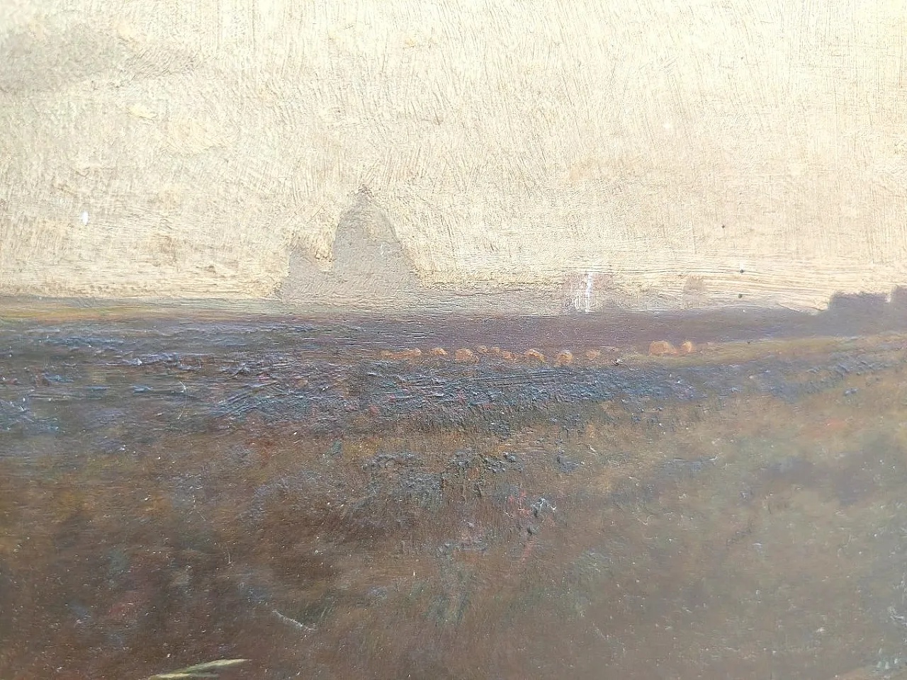 Paesaggio olio su tavola di Ettore Cumbo, '800 7