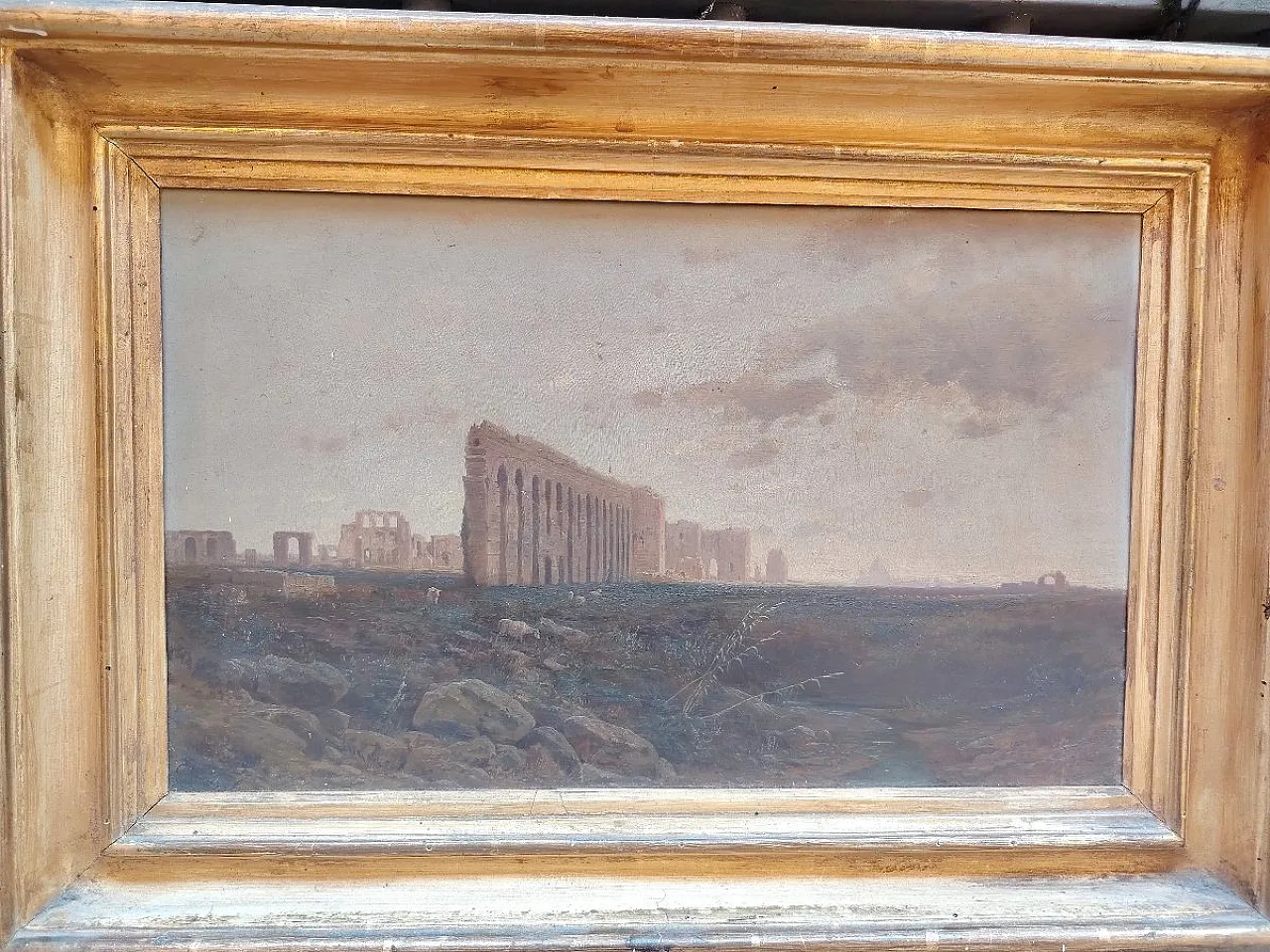 Paesaggio olio su tavola di Ettore Cumbo, '800 8