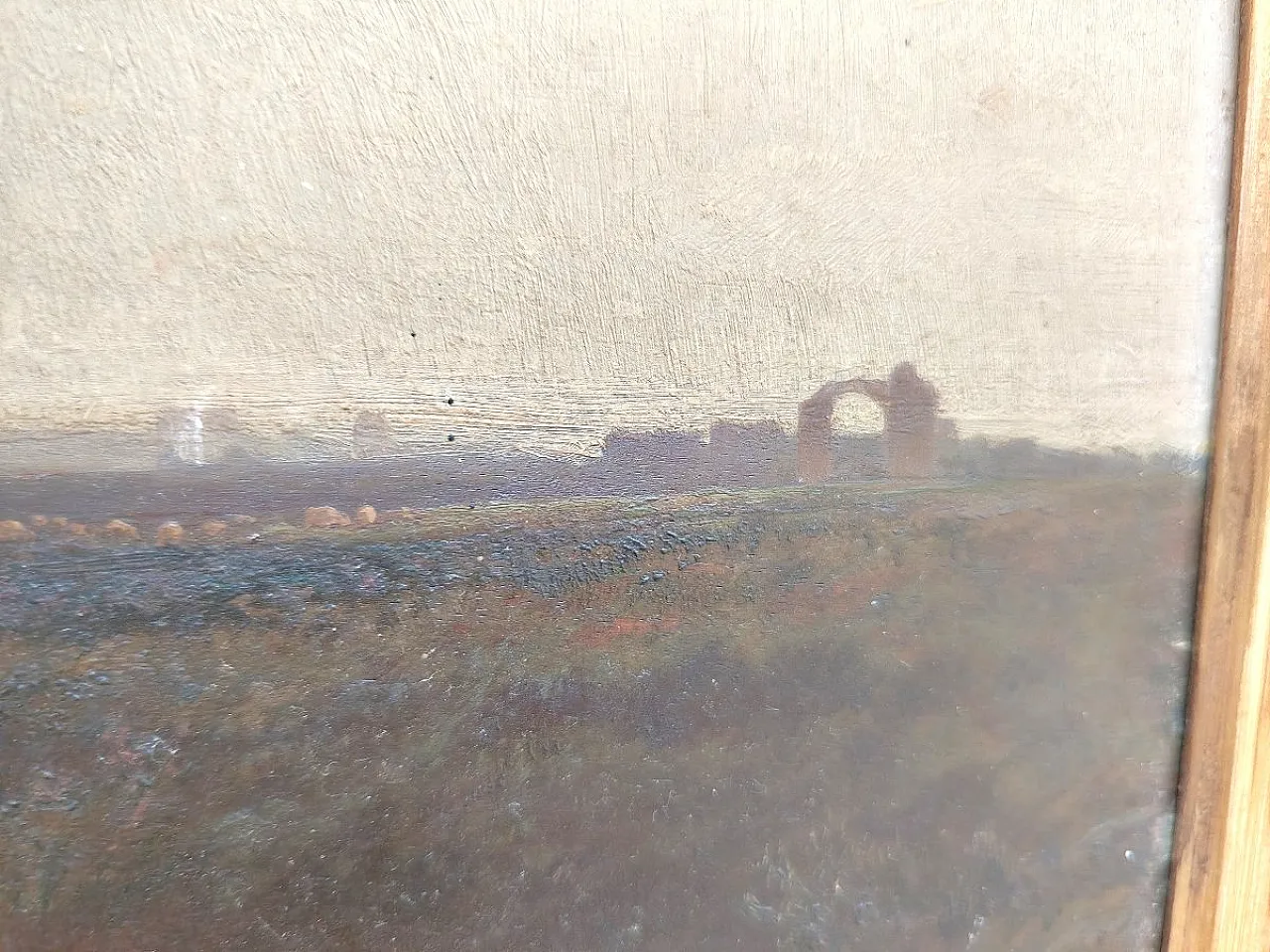 Paesaggio olio su tavola di Ettore Cumbo, '800 9
