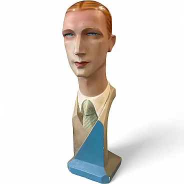 Mid-Century Modern plater bust of a man, 1950s