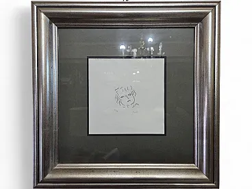 Virgilio Guidi, Portrair, etching, 1970s
