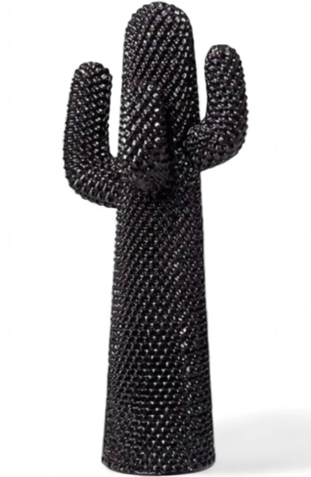 Black Cactus cloth hanger by Gufram in ceramic, 1980s 5