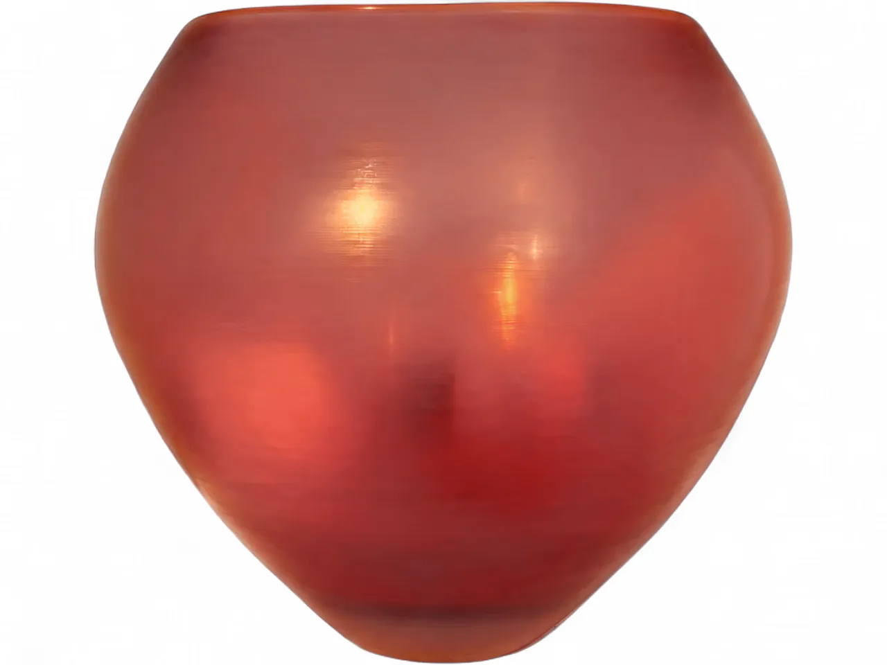Amber Incisi vase signed by Paolo Venini, 1956 7