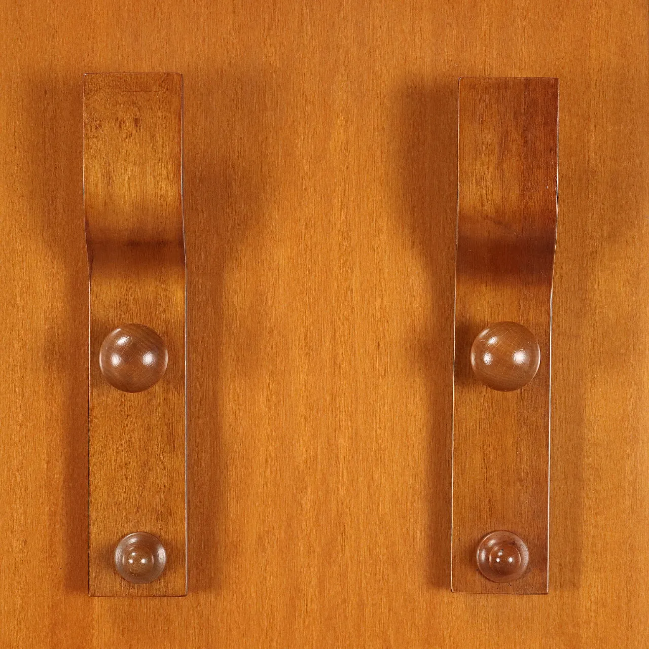 Hallway cabinet with mirror and coat rack, 1970s 5