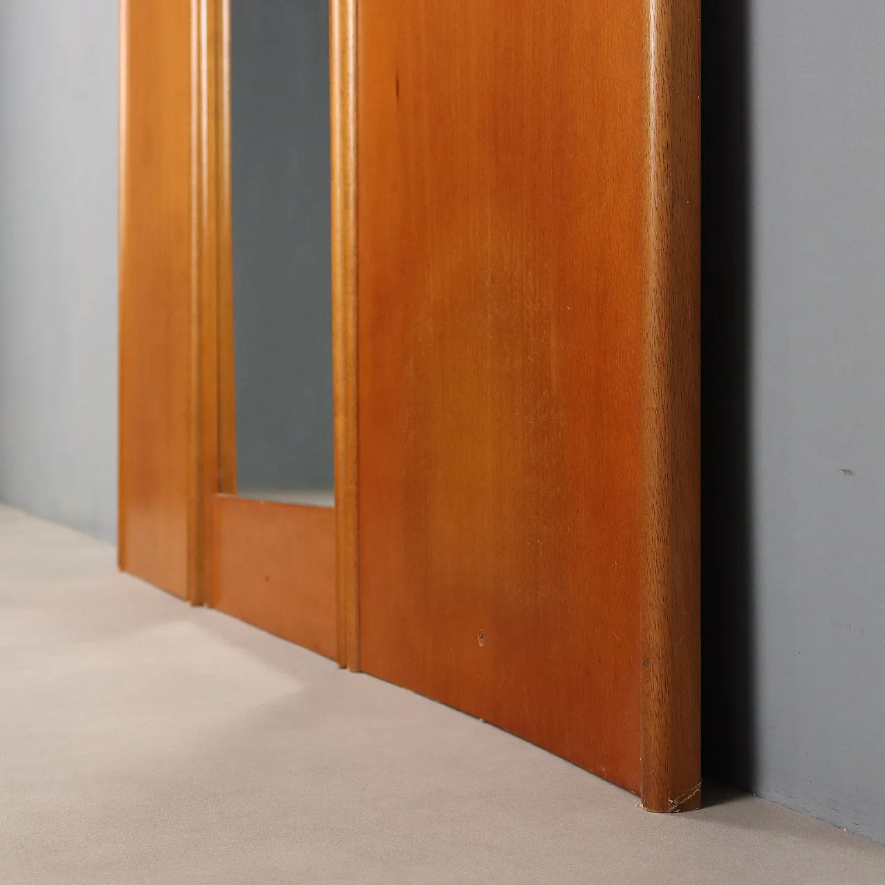Hallway cabinet with mirror and coat rack, 1970s 7