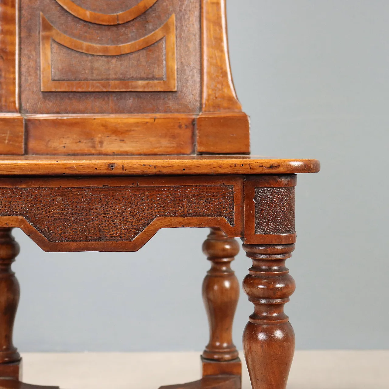 Coppia di sedie in noce stile Barocco, fine '800 6