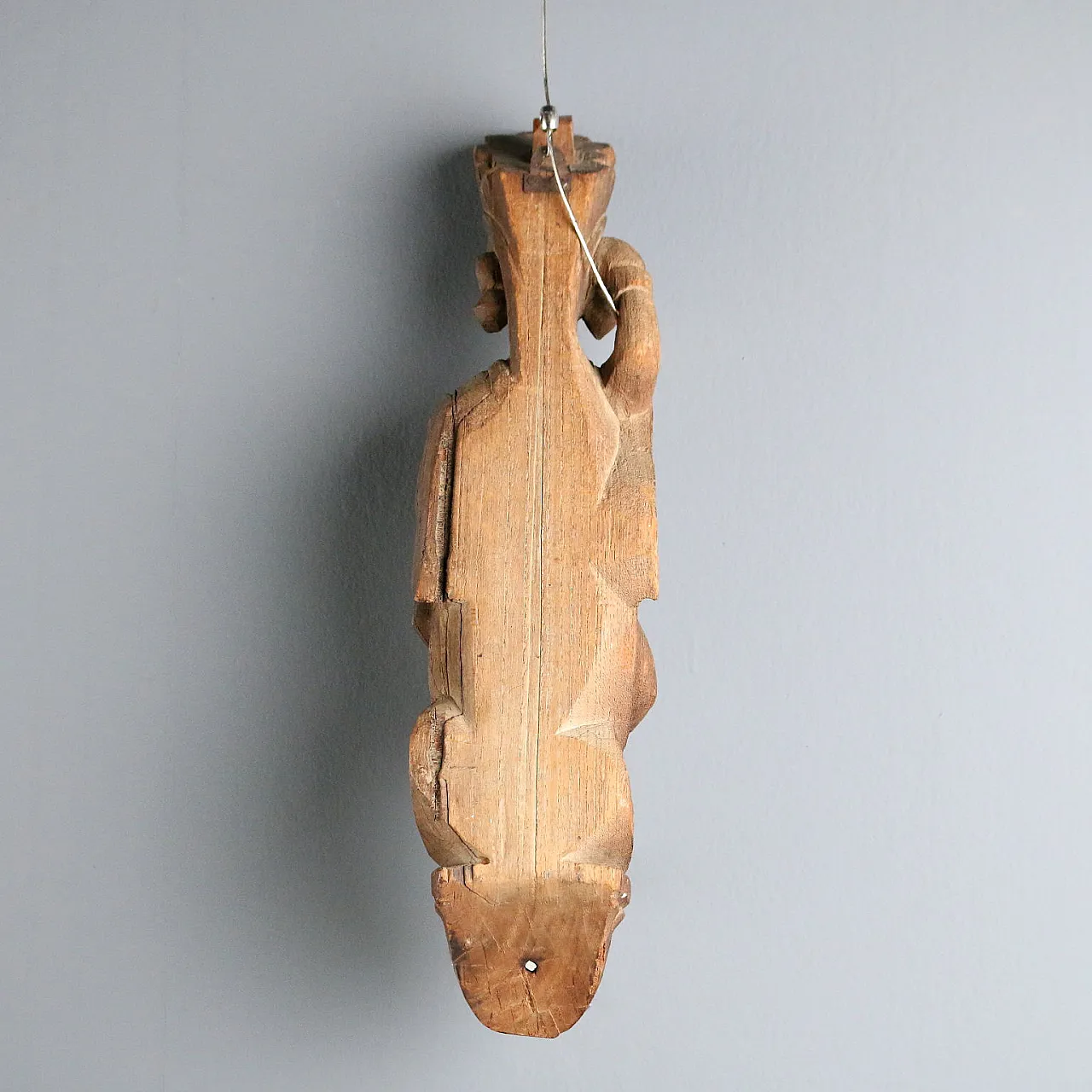 Deity female figure wooden sculpture, 20th century 9