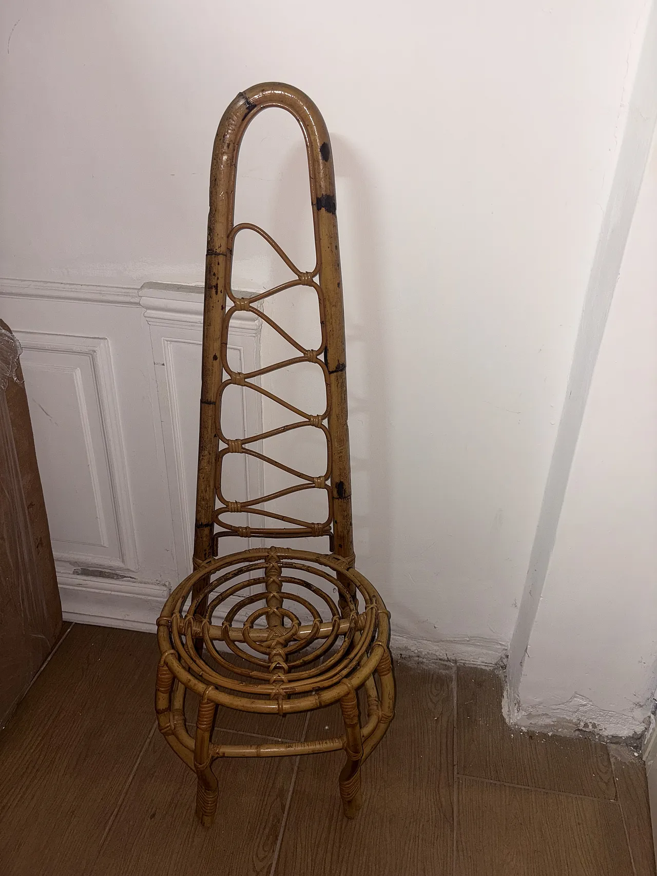 Wicker chair, 50s 1