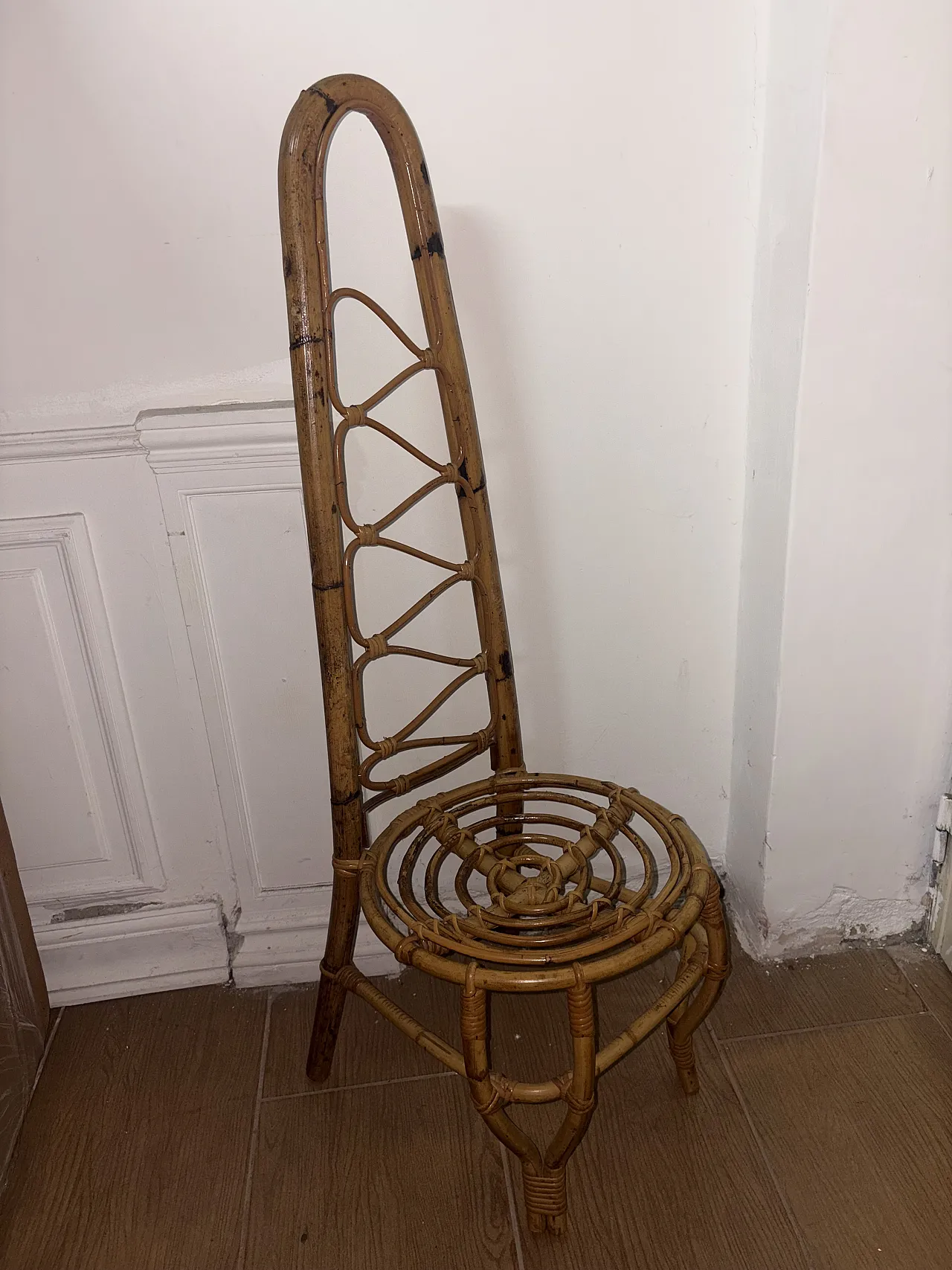 Wicker chair, 50s 4