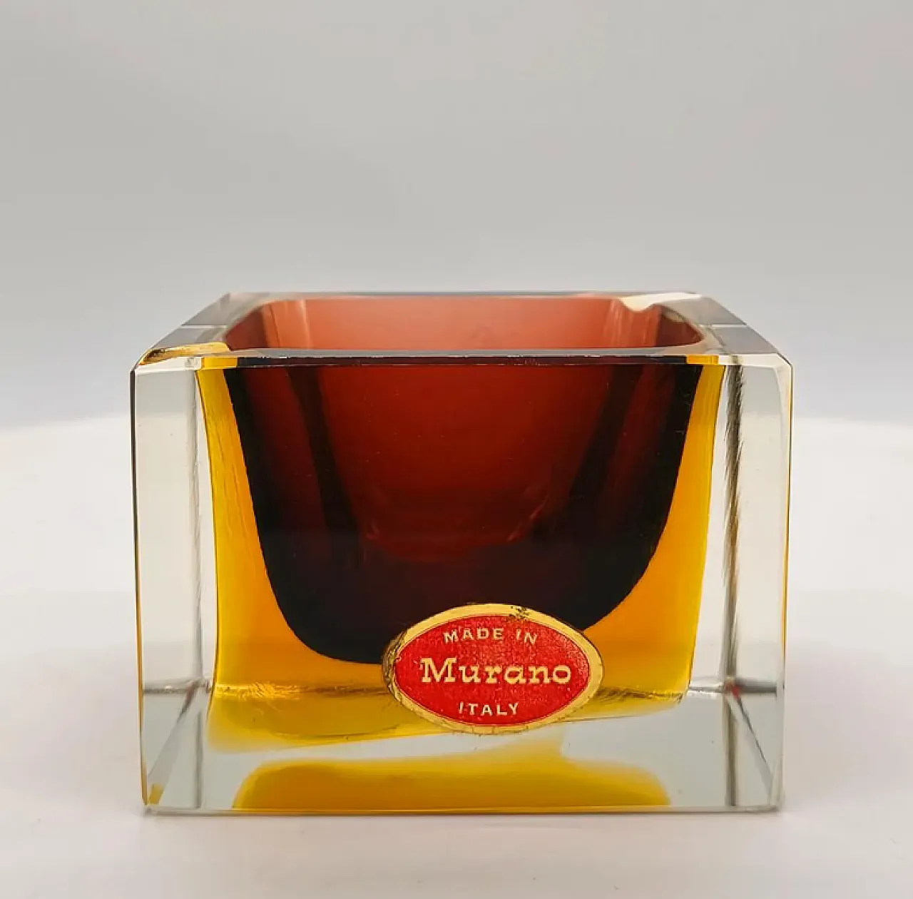 Posacenere in vetro di Murano di Flavio Poli per Seguso, anni '60 1