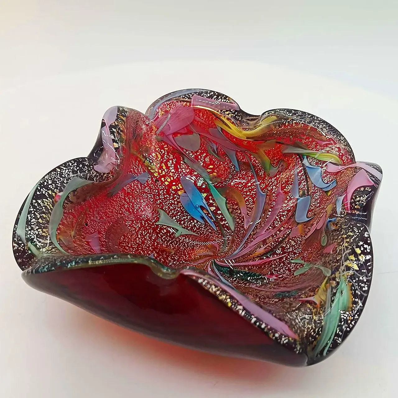 Ashtray in Murano glass by Dino Martens, Tutti Frutti, 1950s 1