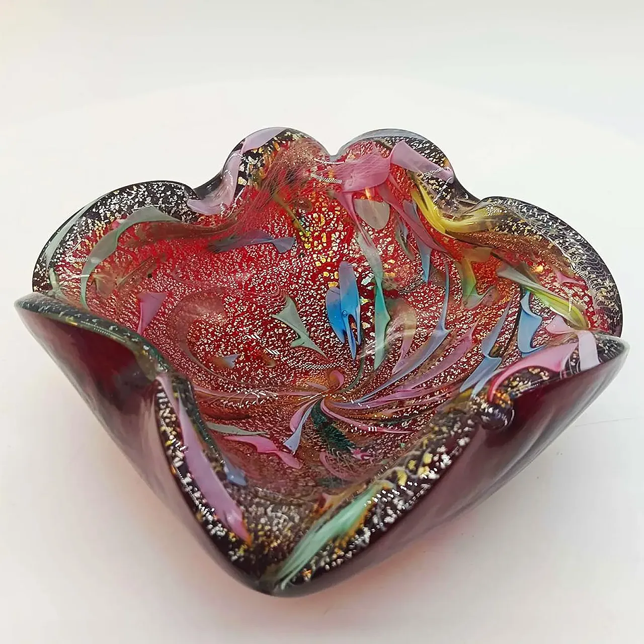 Ashtray in Murano glass by Dino Martens, Tutti Frutti, 1950s 2
