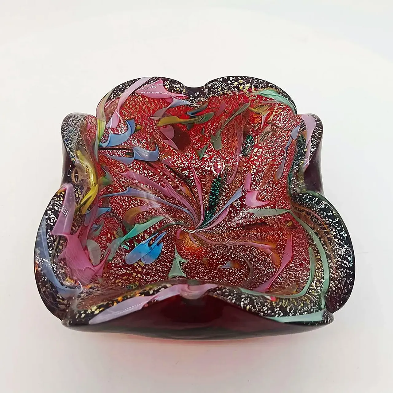Ashtray in Murano glass by Dino Martens, Tutti Frutti, 1950s 4