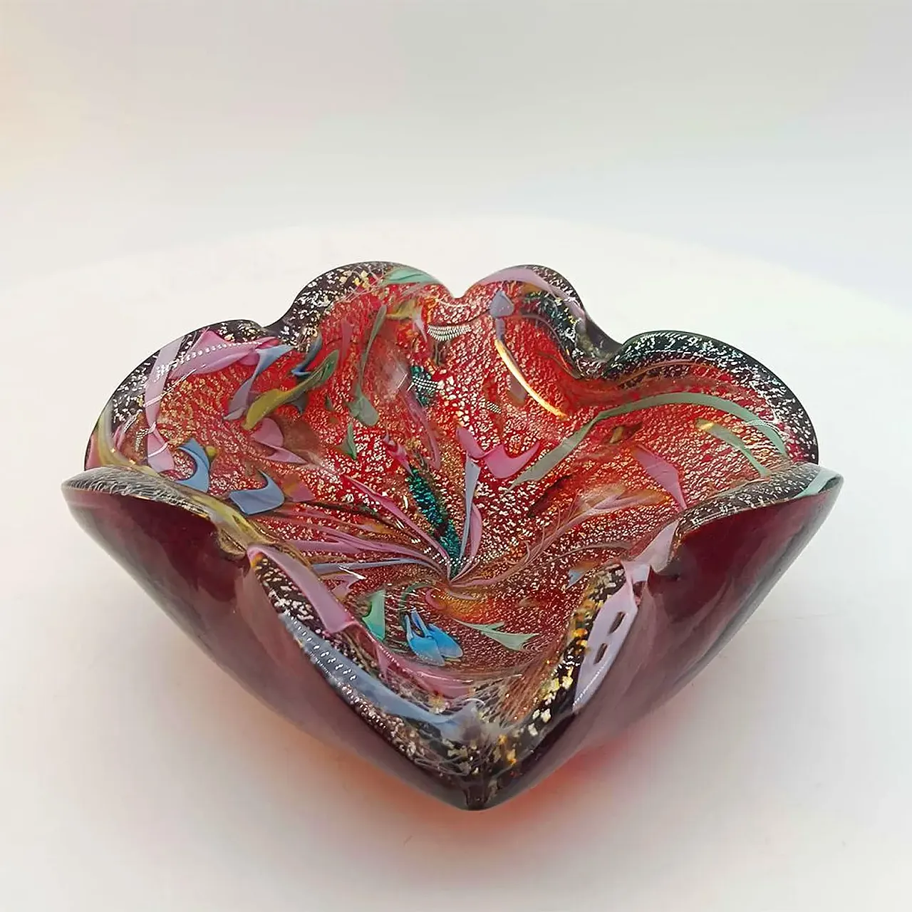 Ashtray in Murano glass by Dino Martens, Tutti Frutti, 1950s 5