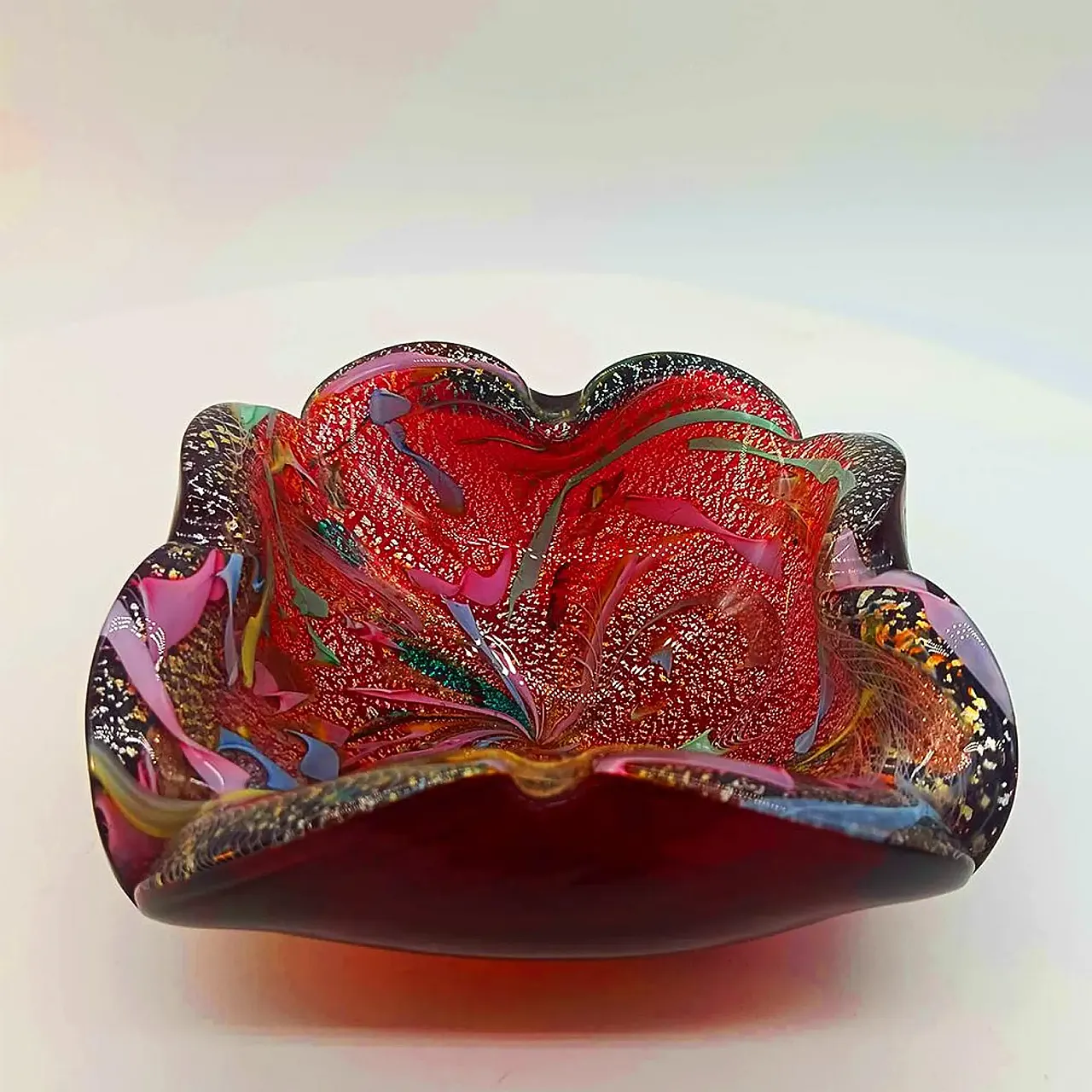 Ashtray in Murano glass by Dino Martens, Tutti Frutti, 1950s 6