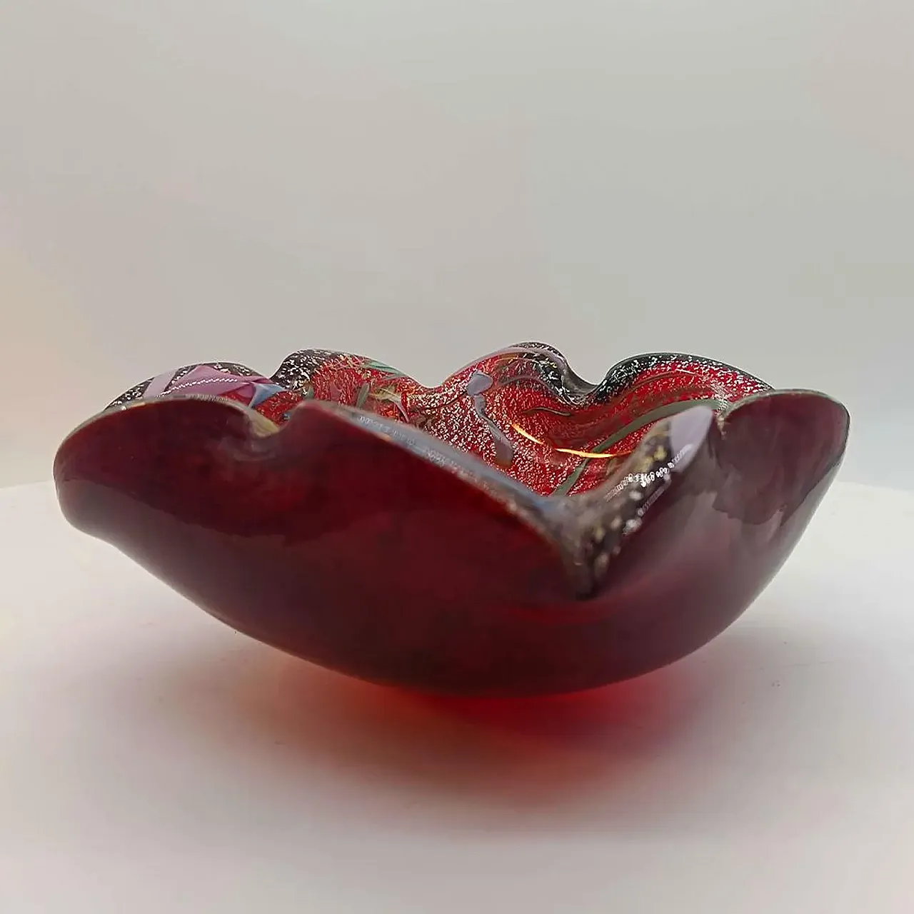 Ashtray in Murano glass by Dino Martens, Tutti Frutti, 1950s 7