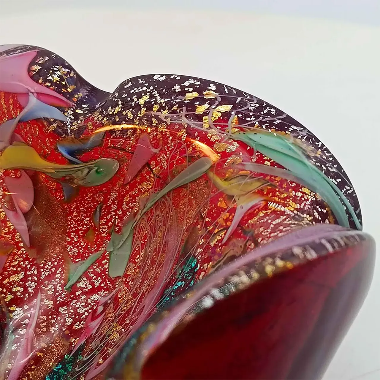 Ashtray in Murano glass by Dino Martens, Tutti Frutti, 1950s 9