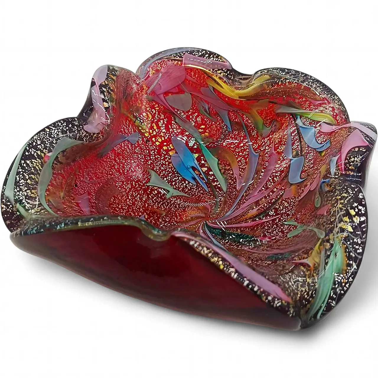 Ashtray in Murano glass by Dino Martens, Tutti Frutti, 1950s 11