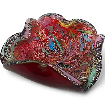 Ashtray in Murano glass by Dino Martens, Tutti Frutti, 1950s