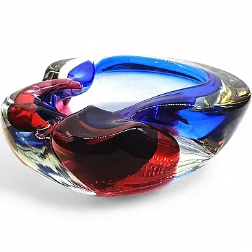 Ashtray in Murano glass by Flavio Poli for Seguso, 1960s