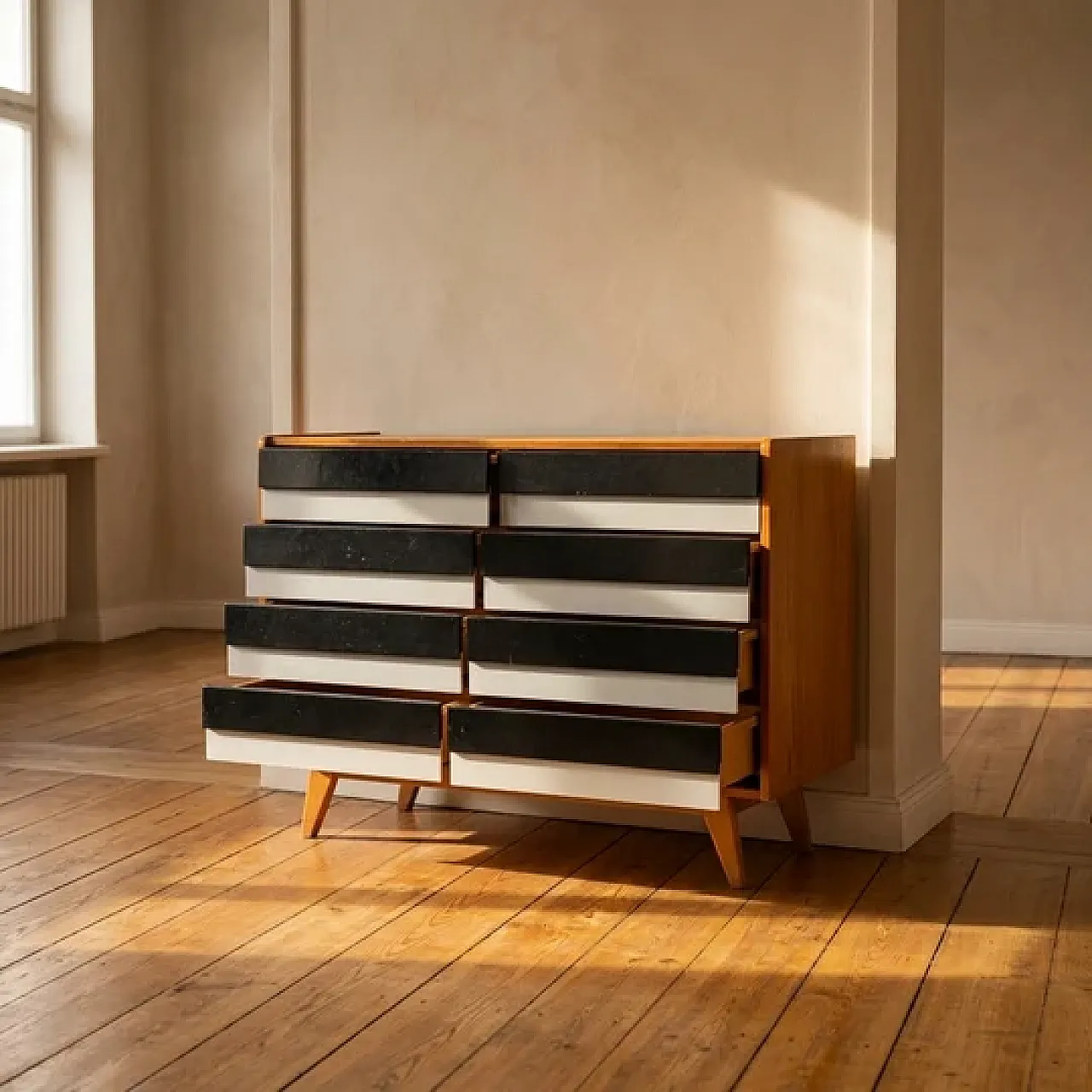 Credenza U453 Mid-Century di Jiří Jiroutek per Interier Praha, anni 60 4