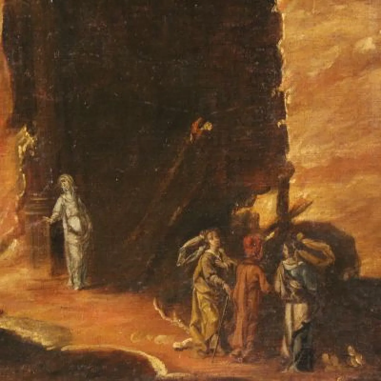 Diogo Pereira attr., Lot and his family fleeing Sodom, 17th century 4