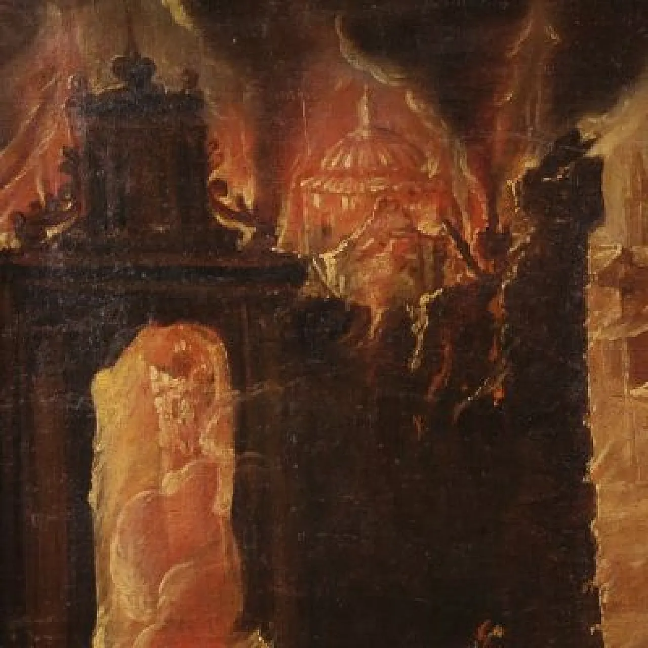 Diogo Pereira attr., Lot and his family fleeing Sodom, 17th century 5