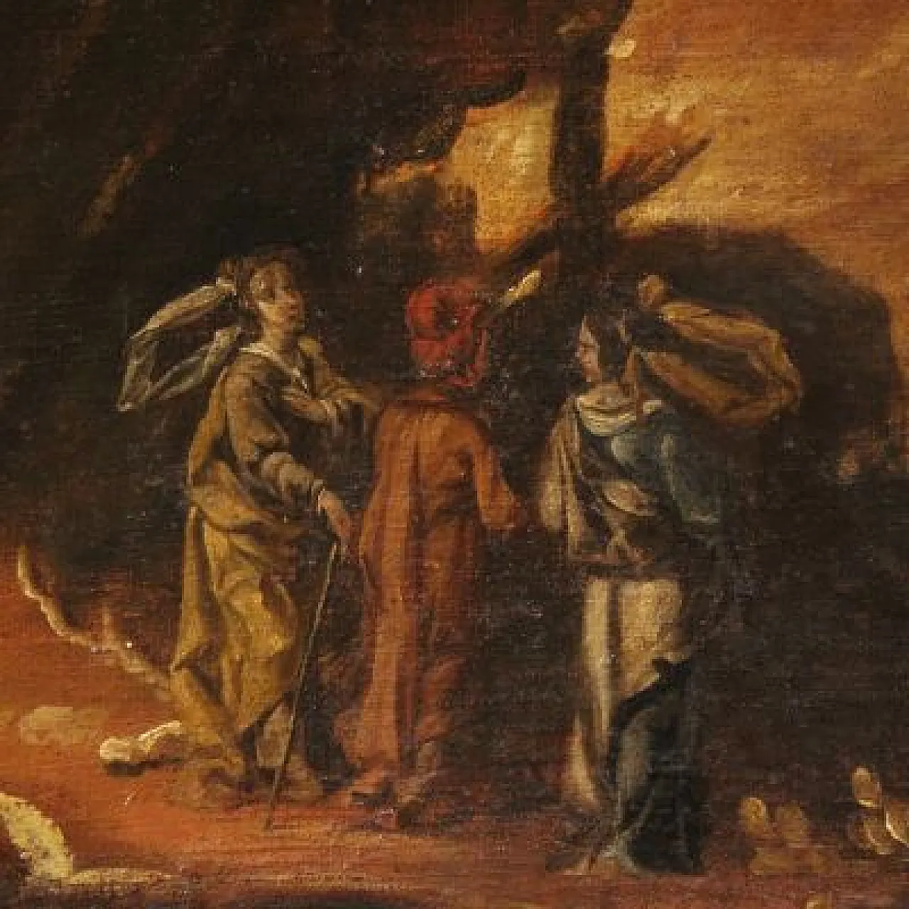Diogo Pereira attr., Lot and his family fleeing Sodom, 17th century 9