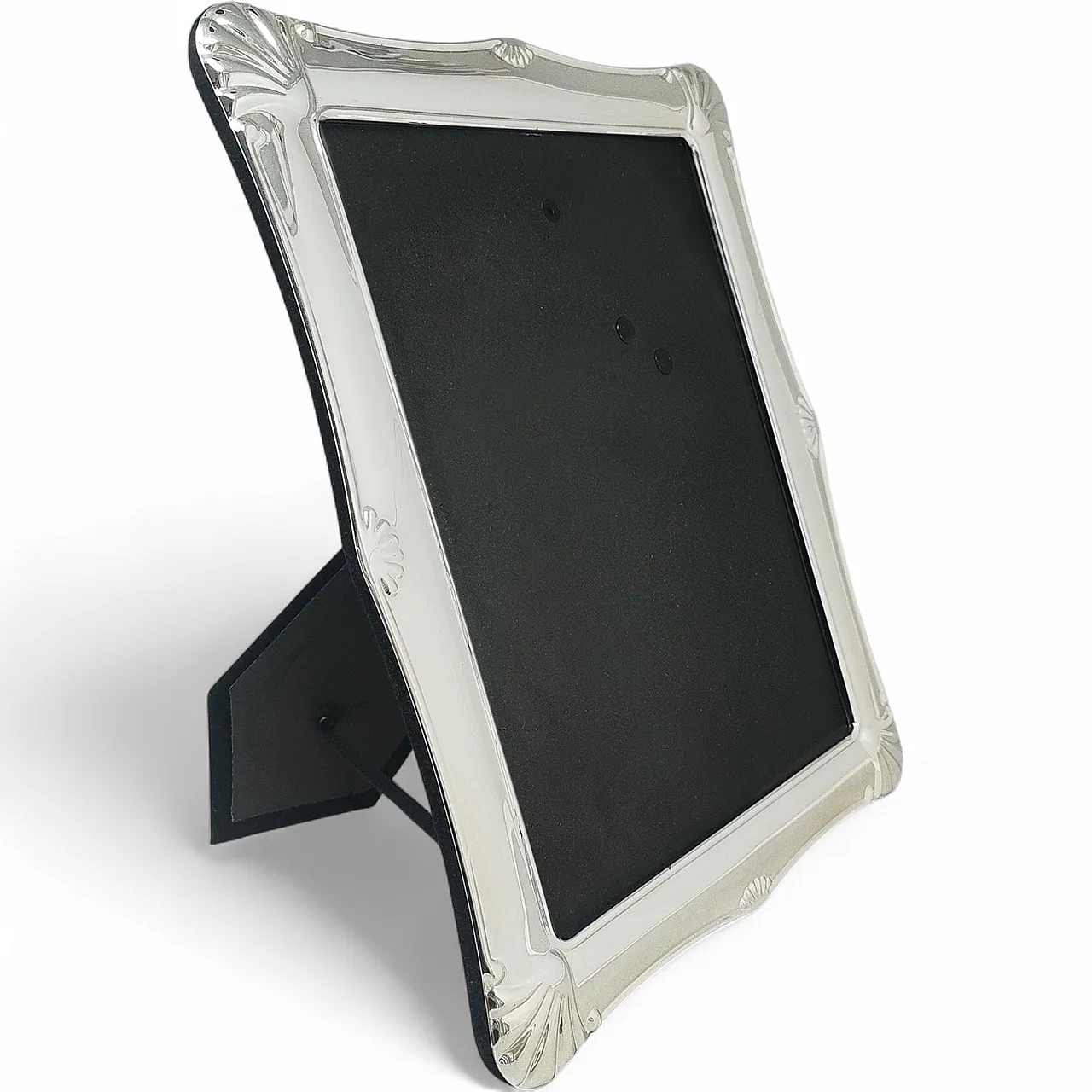 Silver-plated and glass photo frame with shell motifs, 1970s 7