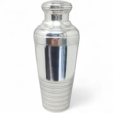 Art Deco silver plated cocktail shaker, 1930s