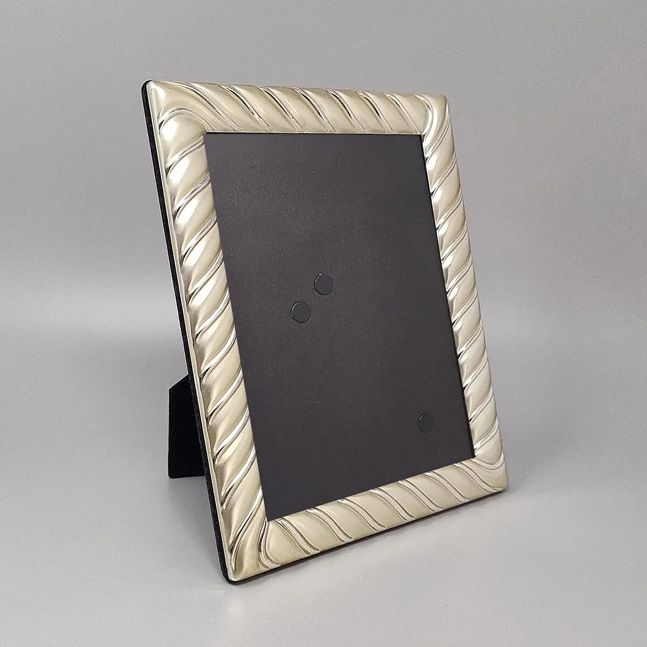 Photo frame in silver plated with glass, 1970s 1
