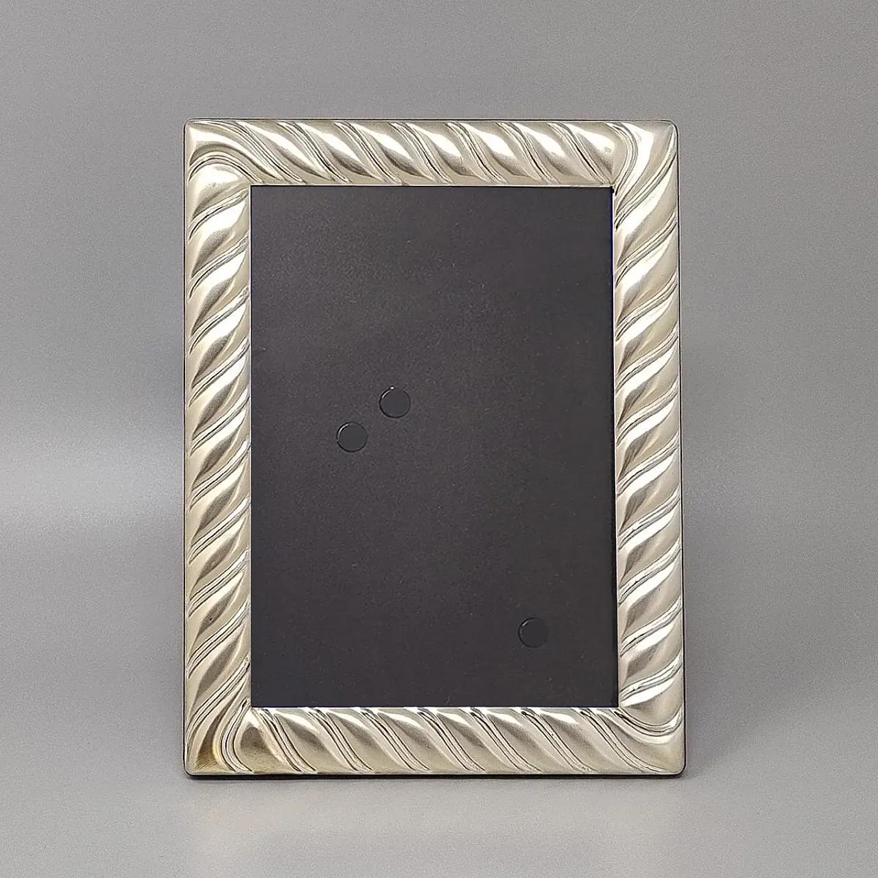 Photo frame in silver plated with glass, 1970s 4
